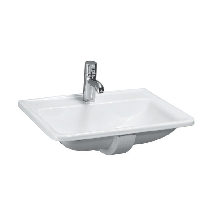 Izlietne padziļinājumā no augšas LAUFEN Pro S, 560 x 440 mm (jaucējkrāna atvērums centrā)