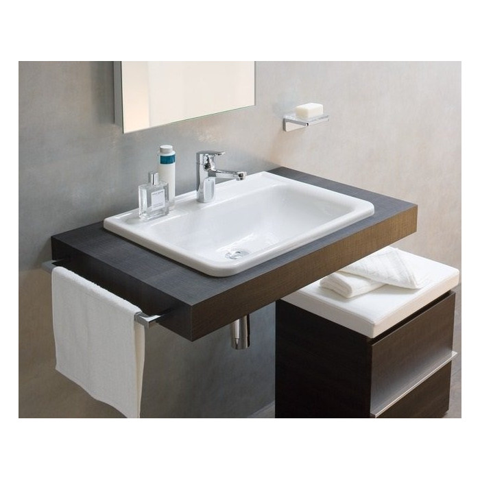 Izlietne padziļinājumā no augšas LAUFEN Pro S, 560 x 440 mm (jaucējkrāna atvērums centrā)