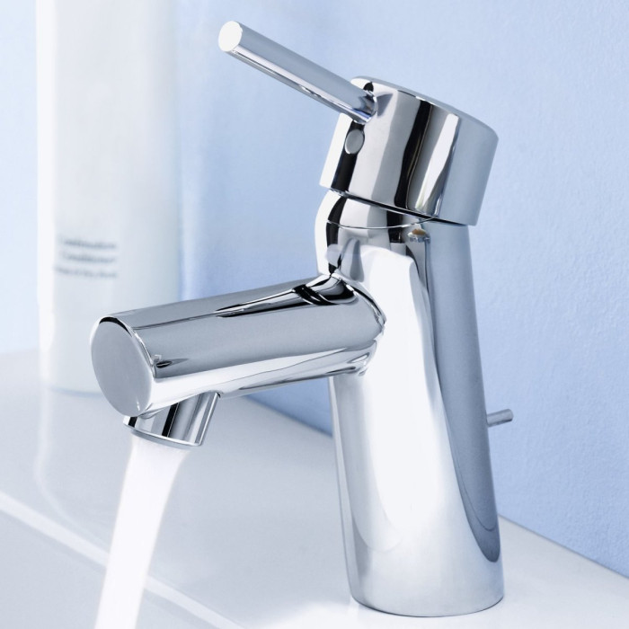 Смеситель для умывальника с нижним клапаном GROHE Concetto, размер S, 3220410E