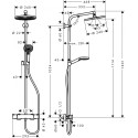 Termostaatne vihmadušisüsteem HANSGROHE Crometta S 240 1jet, 27267000