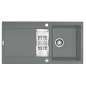 Stoneware (granite) sink FRANKE Maris MRG 651, 97x50 cm, stone gray