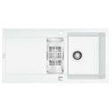 Stoneware (granite) sink FRANKE Maris MRG 651, 97x50 cm, white
