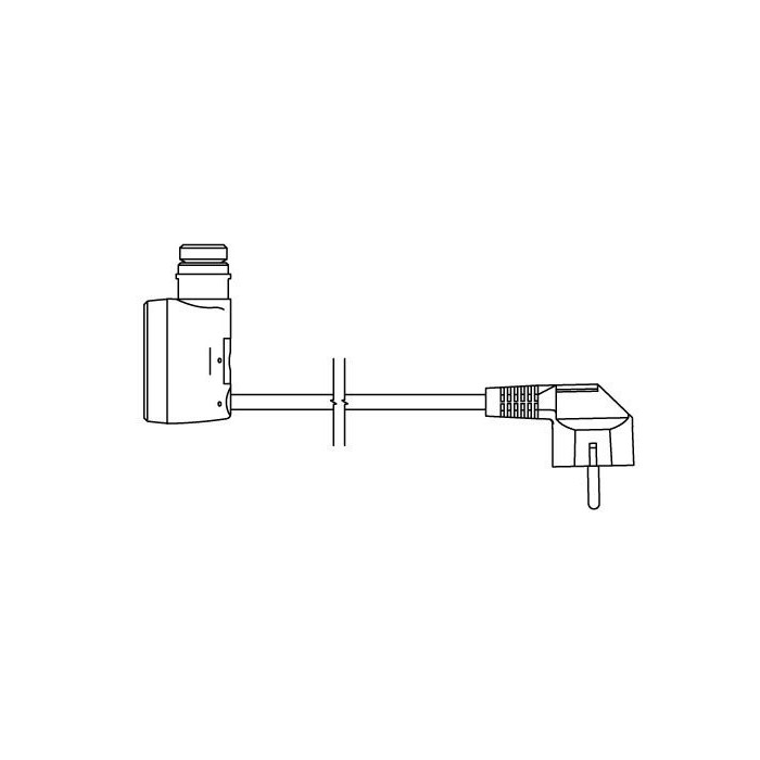 Heating element with straight wire and plug to the electrical outlet TERMA MOA