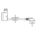 Heating element with spiral wire and plug into an electrical outlet TERMA DRY