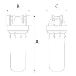 Filtru korpusi ATLAS FILTRI DP 1'"