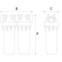 Корпус фильтра двойной ATLAS FILTERS DPD 3/4""