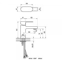 Washbasin mixer RAVAK Chrome