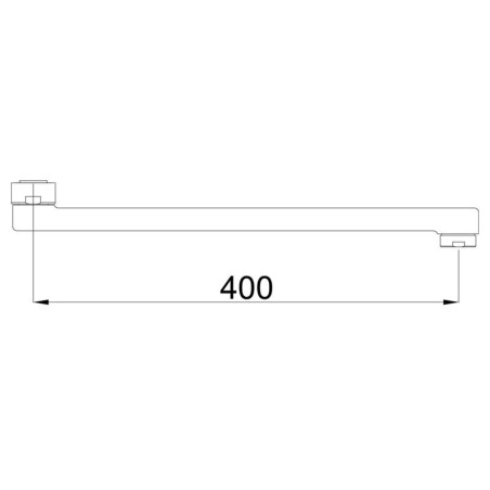 Клюв для миксера RUBINETA, yujus C 400 мм