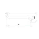 Nokk segistile RUBINETA, kumer S 18 x 300 mm