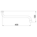 Beak for mixer RUBINETA, curved S 18 x 400 mm