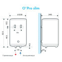 Electric water heater ATLANTIC PC30 O'PRO, 30 l above sink