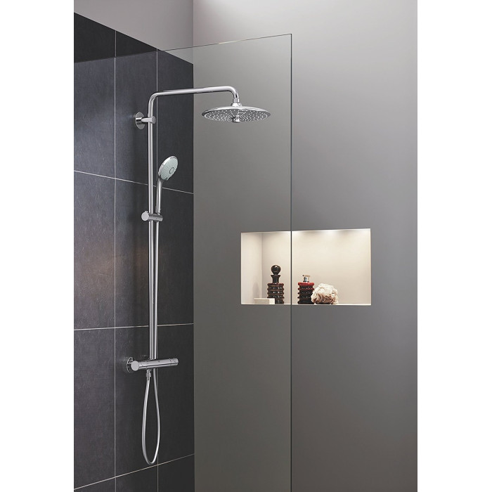 Termostata dušas sistēma GROHE Euphoria 260 ar manuālu dušu Euphoria 110 masāža