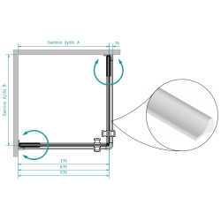 Shower cabin BRASTA GLASS Liepa