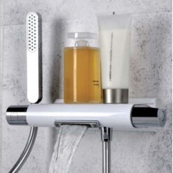 Thermostatic bath-shower faucet with waterfall current type ALPI Zago
