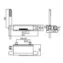 Thermostatic bath-shower faucet with waterfall current type ALPI Zago