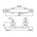 Thermostatic shower faucet ALPI Glam