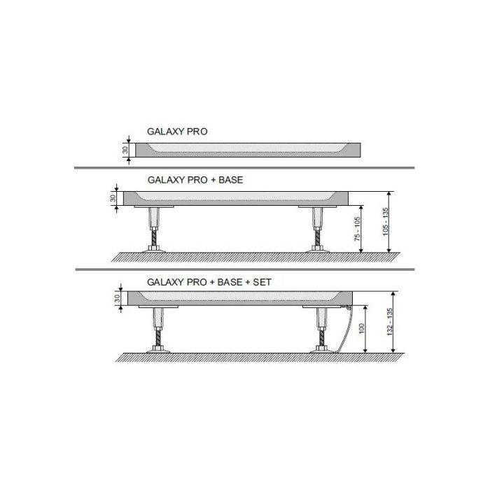 Shower tray RAVAK Gigant Pro 80 x 100, right 10°, white