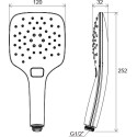 Shower head RAVAK Air, 1 funk, white