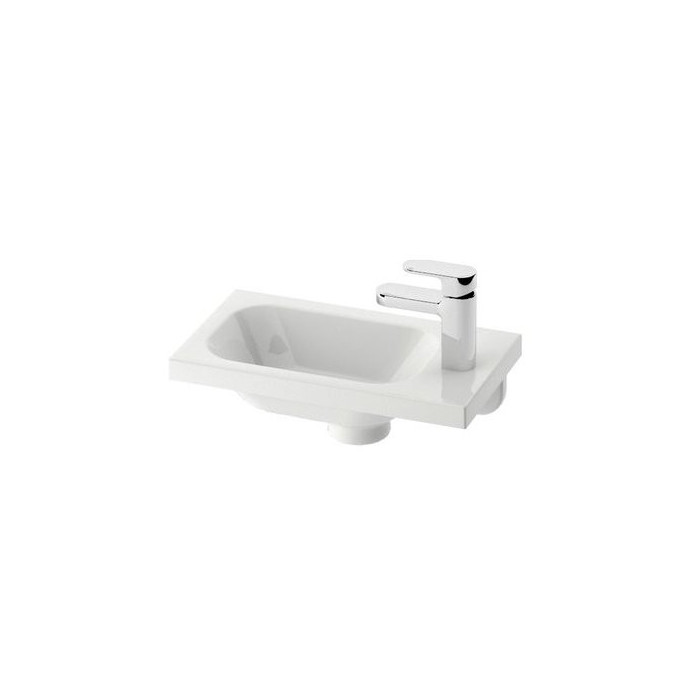 Washbasin mini RAVAK Chrome 400 x 220 mm, right