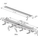 Duši vihmaveerennide komplektid RAVAK Zebra 750 mm