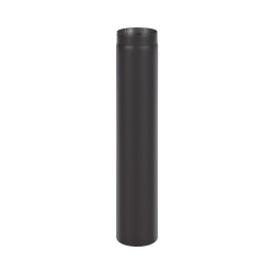 Melns tērauda skurstenis DARCO 160 x 500 mm