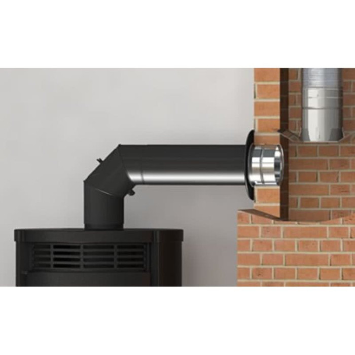 Must terasest siiber torus DARCO 120, lühike nupp