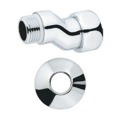 Эксцентриковое соединение хромированное (глянцевое) PROFACTOR 3/4"x 1/2"" со свободной гайкой MF