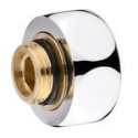Srieginis flanša su jungiamąja veržle chromuota (blizgi) PROFACTOR 3/4"" x 1/2""