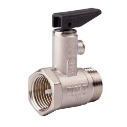 Safety-check valve for water heater GENERAL DETAILS 1/2"" 8 bar, with knob