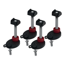 Montāžas kājas ar skaņu slāpējošu blīvi TECEdrainline 92-139 mm