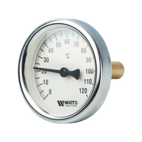 Термометр биметаллический WATTS 63 мм, 0-120°C