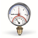 Thermomanometer vertices WATTS 80 mm, 0-120° C, 0-4 bar