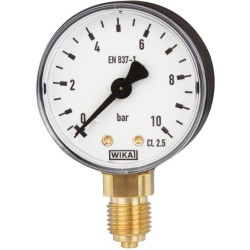 Pressure gauge vertical WIKA 63 mm, 0-4 bar
