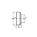 WC (toilet) charging trim rose VIEGA, white