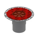 Ladder vertical TECEdrainpoint S DN 100 with "dry" siphon
