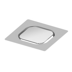 Roostevabast terasest restid looduskivi kleepimiseks TECEdrainpoint S, 100 x 100 mm