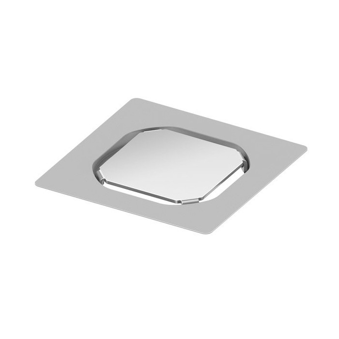 Nerudijančio plieno grotelės skirtos natūraliam akmensui priklijuoti TECEdrainpoint S, 100 x 100 mm