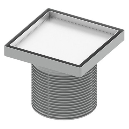 Roostevabast terasest restid plaatide "plate" kleepimiseks TECEdrainpoint S, 150 x 150 mm