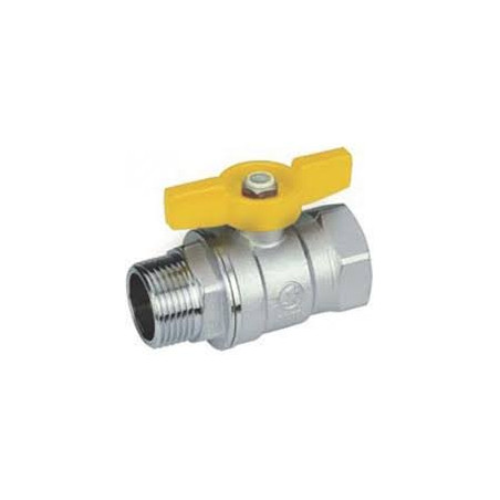 Шаровой кран для газа GIACOMINI 1/2"" в/наружу. Короткие ручки