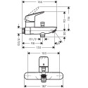 Смеситель для ванн - смеситель для душа HANSGROHE Logis, 71430000