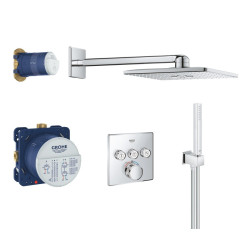 Seinale paigaldatav termostaatdušikomplekt GROHE Grohtherm SmartControl, 34706000
