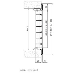 Grill SYSTEMAIR 300 x 150, Nova-L-1-2