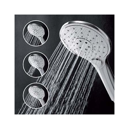 Shower head ALPI, 3 funkies, chrome-plated