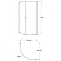 Душевая кабина GUSTAVSBERG Pivot 80 x 80 см