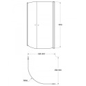 Душевая кабина GUSTAVSBERG Pivot 90 x 90 см