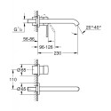 Priekšsienas jaucējkrāns GROHE Essence 230 mm, 19967001