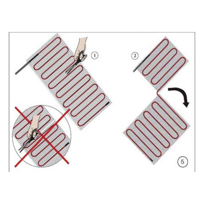 Elektriskais apsildes paklājs DANFOSS DEVIcomfort 150T 12 m (6.0 m2)