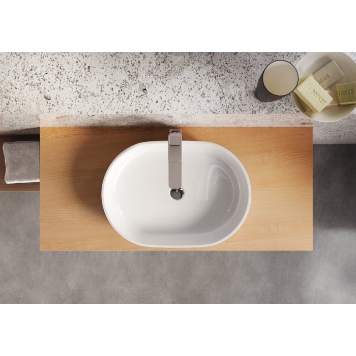 Washbasin under construction RAVAK Moon 2, 560 x 400 mm