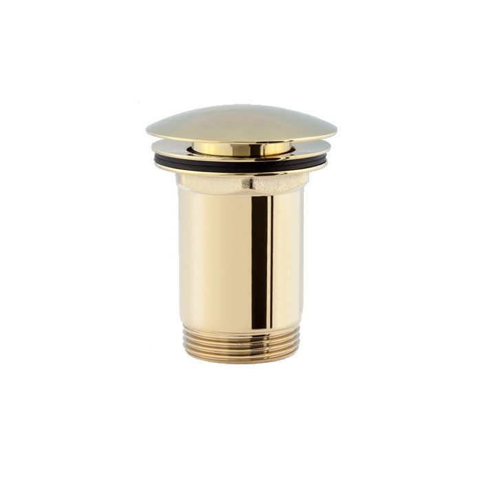 Bottom Valve Click Clack OMNIRES with Overflows, Gold