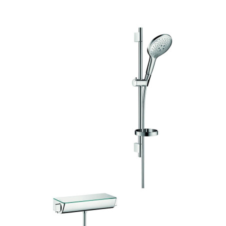 Термостатический смеситель HANSGROHE Ecostat Select с душевой подставкой 65 см Raindance Select S, 27036000